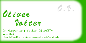 oliver volter business card